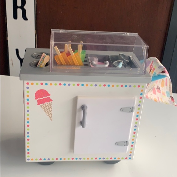 american girl ice cream cart